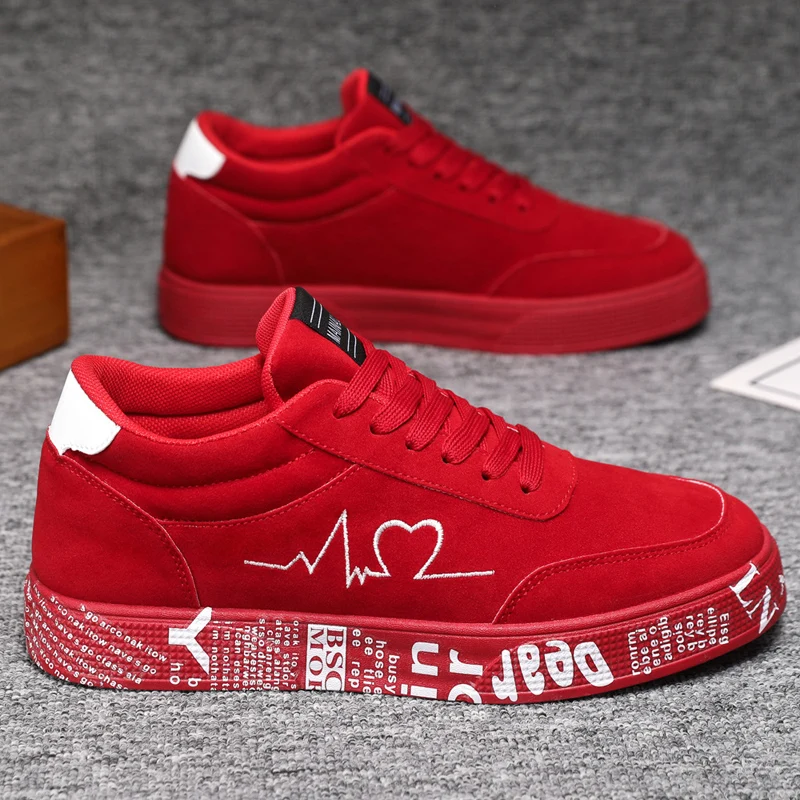 Breathable Mid-Top Sneakers , Heart & Music Graphic Design, Casual Streetwear Shoes for Couples, Valentine's Day & Birthday Gift 3