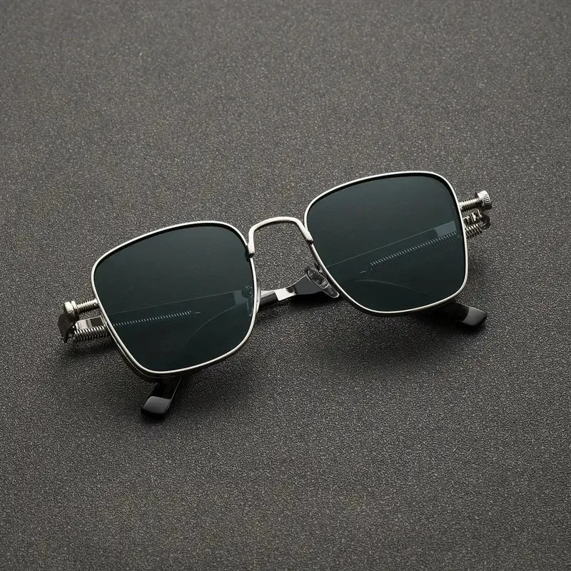 Men's Steampunk Sunglasses Personality Square Large Frame Men's Sunglasses Car sunglasses 8479 driving glasses