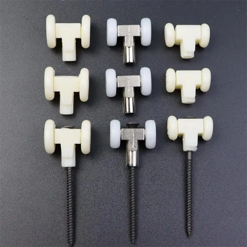 Pvc Folding Door Hanging Wheel Acessórios de Hardware para Polia Superior de Divisória de Cozinha de Trilho Sanitário Pequeno e Especial 10 Pcs