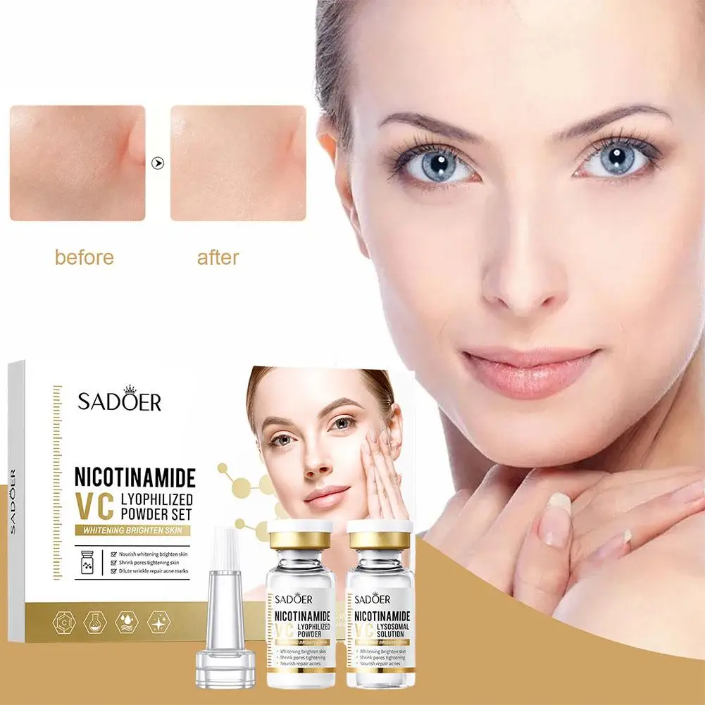 

Face Serum Niacinamide Whitening Freeze-Dried Powder Pores Shrink Hydrating Brighten Care Skin Wrinkle Anti Set Anti-Aging A0D4