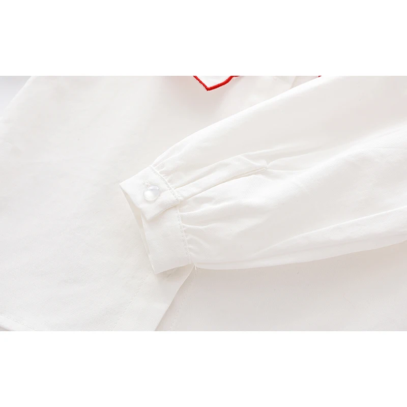 New Kids Baby Girls Pure Color Shirt Spring Autumn Baby Girls Boys Long Sleeve Loving Heart Children's Clothes Shirt
