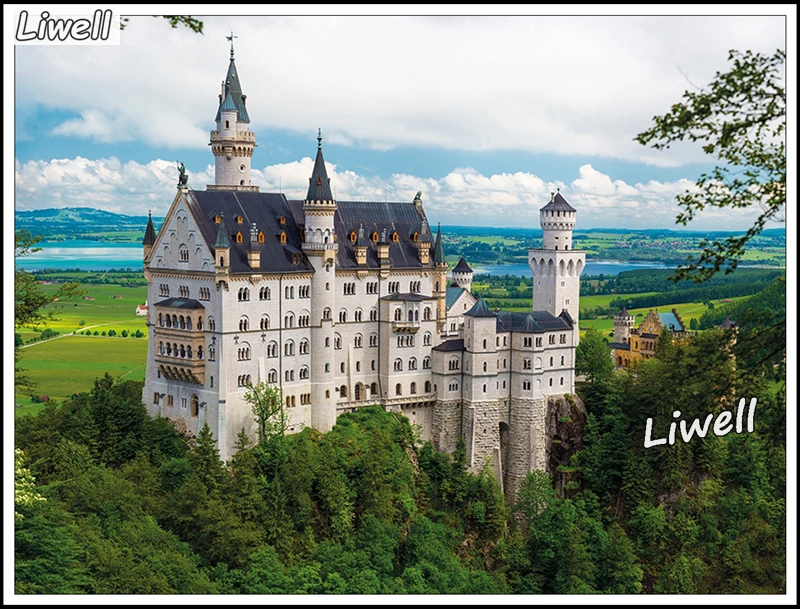 Famous Neuschwanstein Castle Bavaria Germany Scenery Diamond