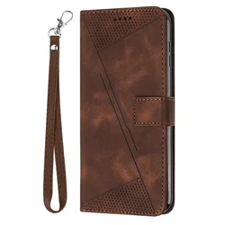 Magnetic Flip Wallet Leather Case for Infinix Note 40 - Premium Phone Cover (Brown)