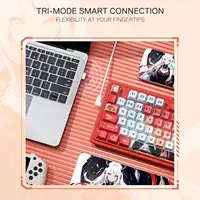 Redragon K673 PRO SE 81 Keys Wireless RGB 3-Mode Anime Mechanical Hot-Swap Socket Gaming Keyboard, Custom Hi-Fi Linear Switch - Image 4