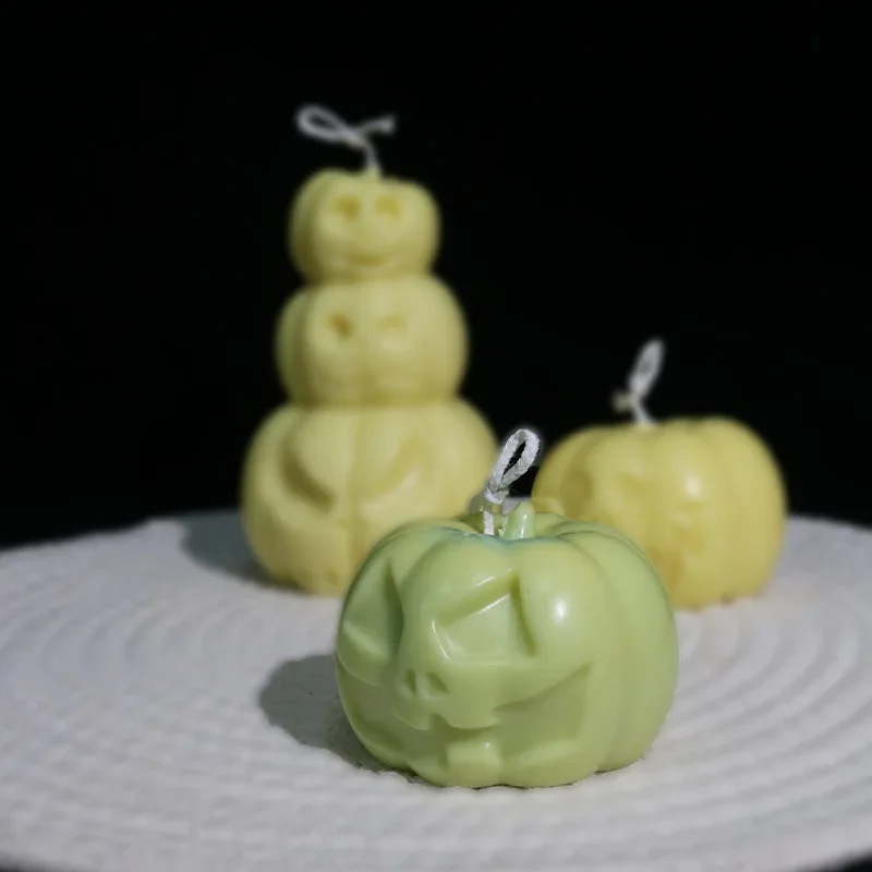 

Large Pumpkin Candle Molds Silicone Mold for Epoxy Resin Casting Halloween Thanksgiving Home Decor Soap Clay Ghost Craft Making
