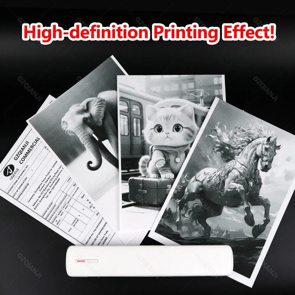 Portable A4 Thermal Printer 210mm Letter size 216mm Bluetooth Photo PDF Document Mobile Printer Tattoo Stencil Printer Wireless