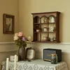 Vintage American Wooden Cup Holder Wall-Mounted Display Rack for Collectibles Solid Wood Cup Rack for Kitchen or Bar 3