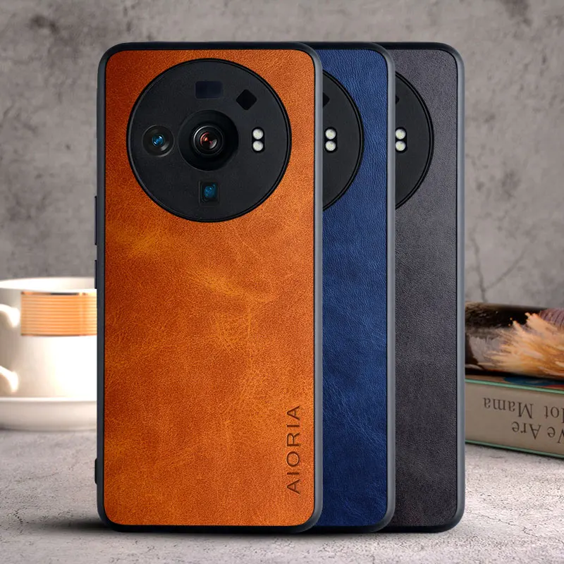 Custodia Per Telefono Per Xiaomi 12S Ultra Coque Cover In Pelle Vintage Di Lusso Funda Per Xiaomi Mi 12 Ultra Case Capa