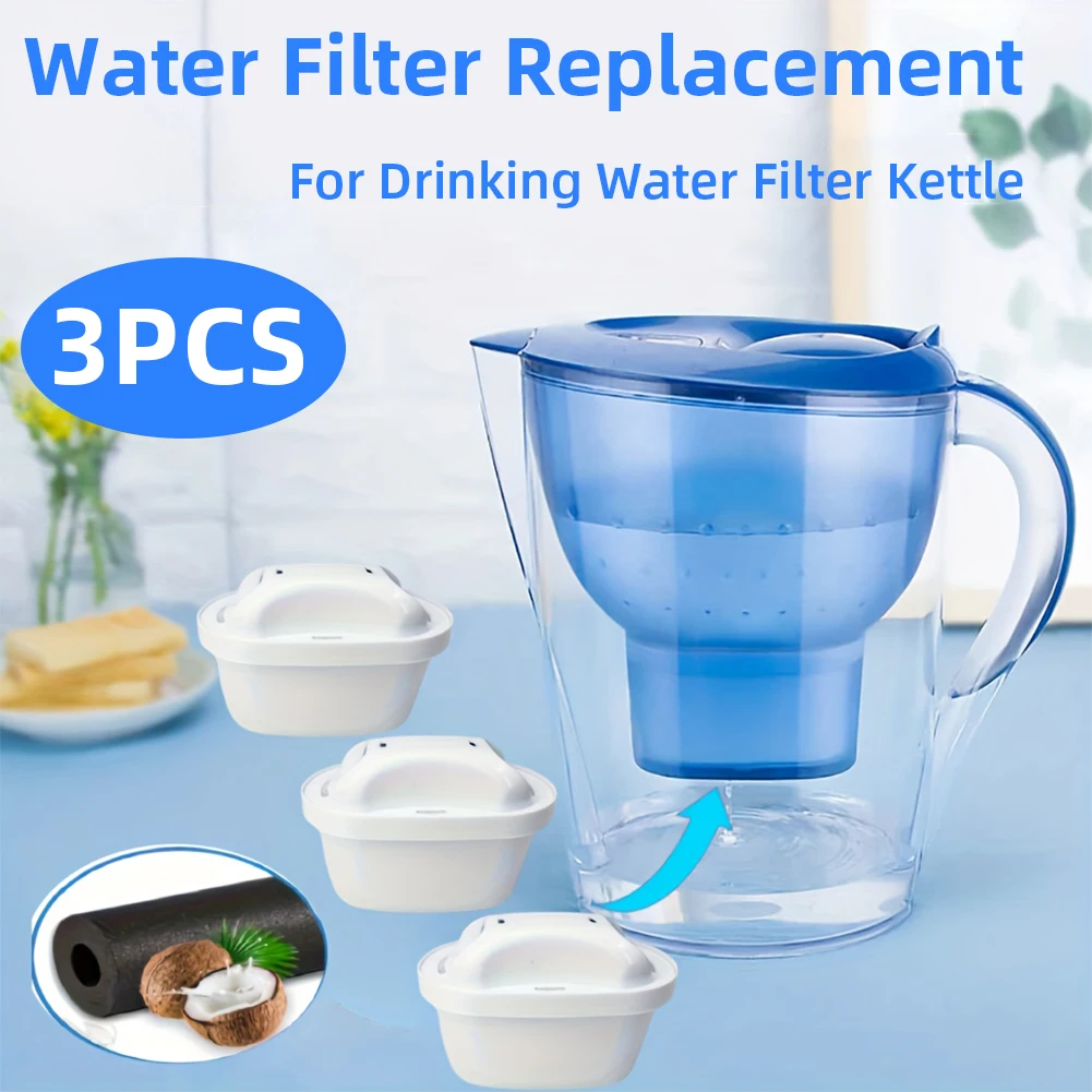 3-pack Water Filter Cartridge Water Filter Replacement Replacement for Maxtra+ Maxtra Plus Maxtra Mavea