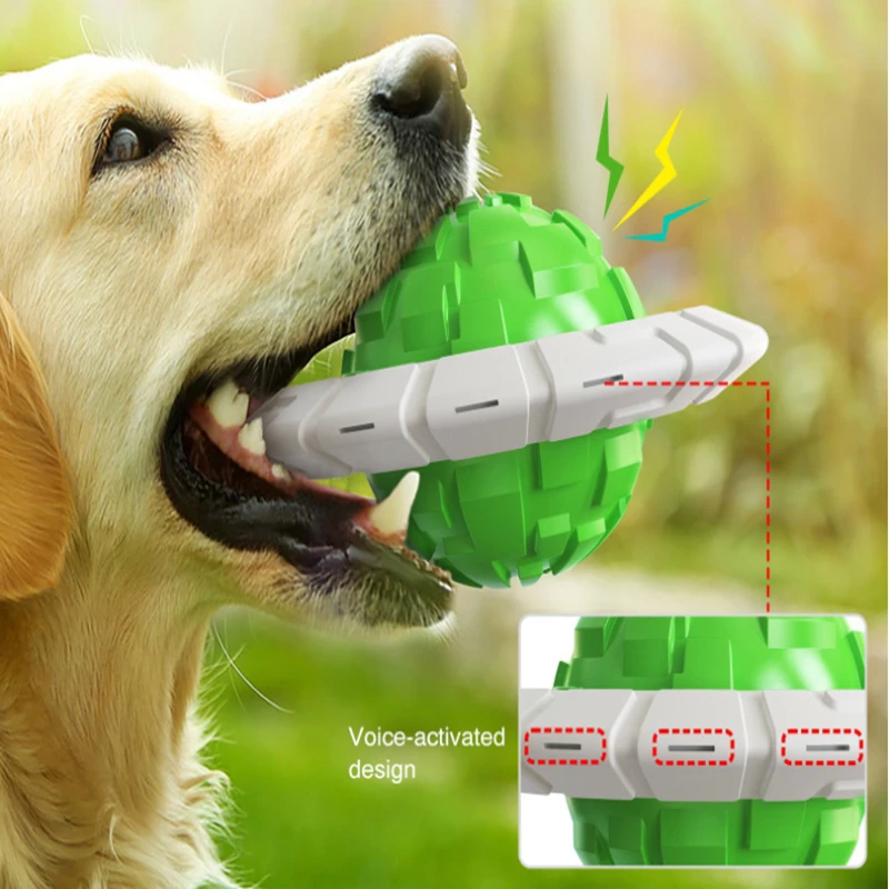 

Spherical Dog Toys Chewing Interactive Toythrowing Balls Squeaker For Large Medium And Small Dogs Goods Molar Pet Accessories