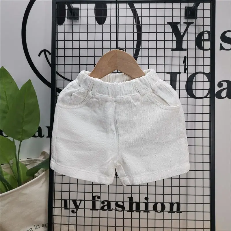 2024 Summer Girls Casual Jeans Denim Hot Shorts Due Colori