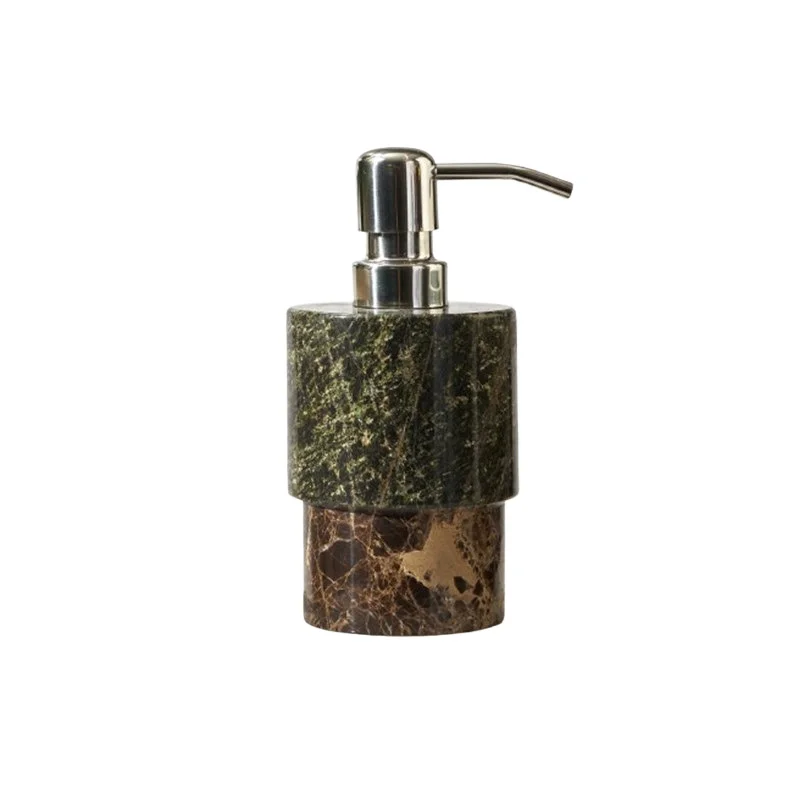 창의적인 레오파드 프린트 스톤 로션 병 구강청결제 컵 대리석 트레이 호텔 욕실용품 비누 디스펜서 컵 장식