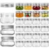 with Regular Mouth Lids Mason Jars with Sliver Lids Reusable Recyclable Microwave Safe Glass Canning Jars Food Grade 2
