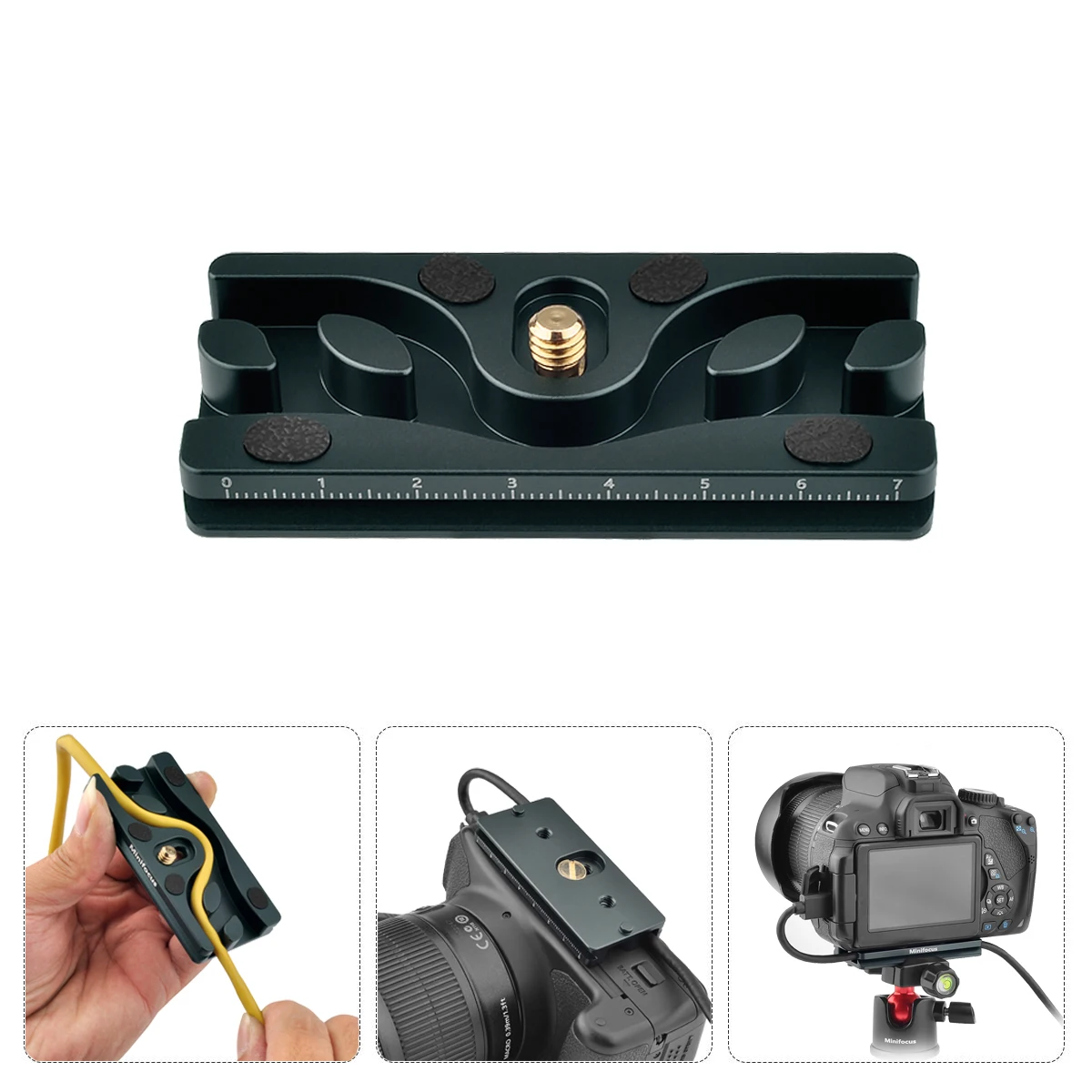 Enhanced Title:  
Premium Quick Release Tripod Ballhead with Cable Port Protector for Seamless Tethered Photography