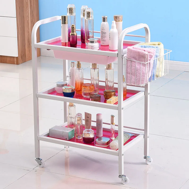 Cosmetologia Salon Trolley Detailing Carrello Commerciale Rolling Salon Trolley Beauty Muebles Peluqueria Commercial Furniture Yn50St