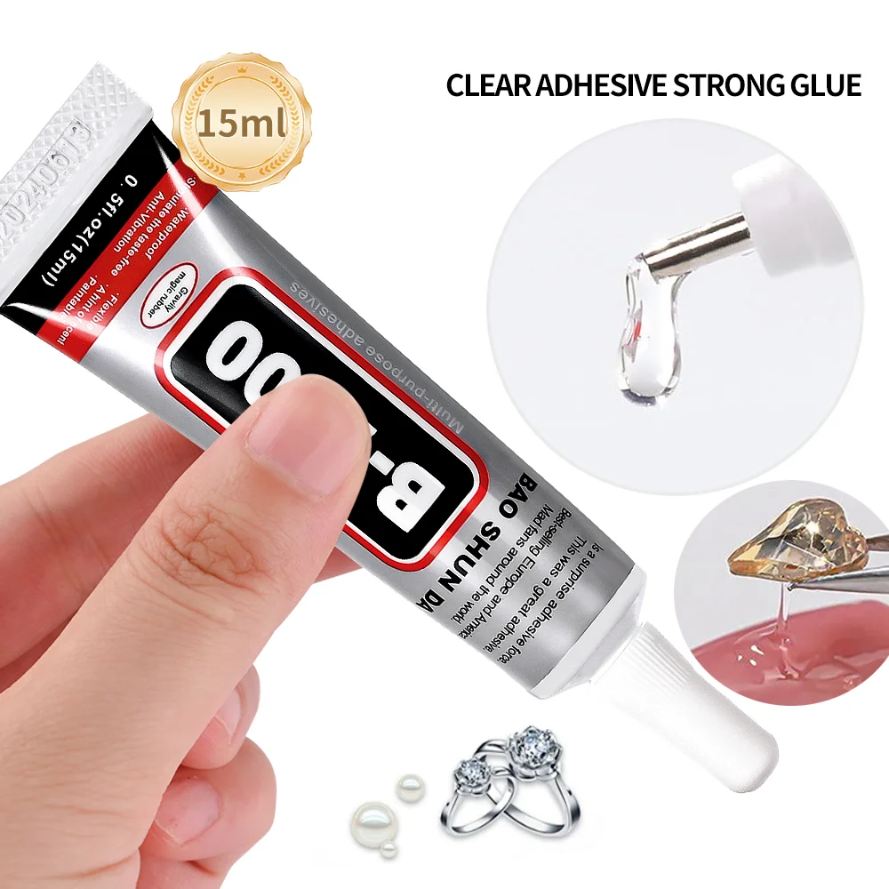 

B7000 Multifunctional Clear Glue Semi Fluid Strong Universal Glue for Jewels/Rhinestone /Diamonds/False Nails Adhensive Glue Gel