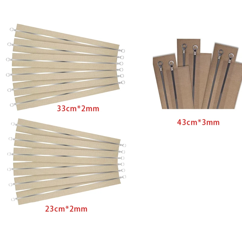 Kit Di Ricambio Per Sigillatrici A Impulsi – 8 Elementi Riscaldanti In Nichel-Cromo E 8 Nastri In Teflon Da 34cm Per Macchine Serie 200 (F-200, Ecc.)
