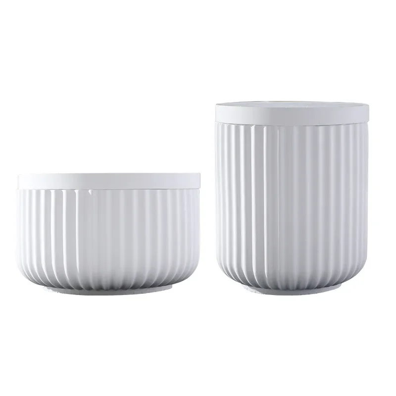 DIY Aromatherapy Candle Cup Mold Simple Stripe Gypsum Cement Resin Silicone Mold Candle Holder Decoration Jewelry Storage Box