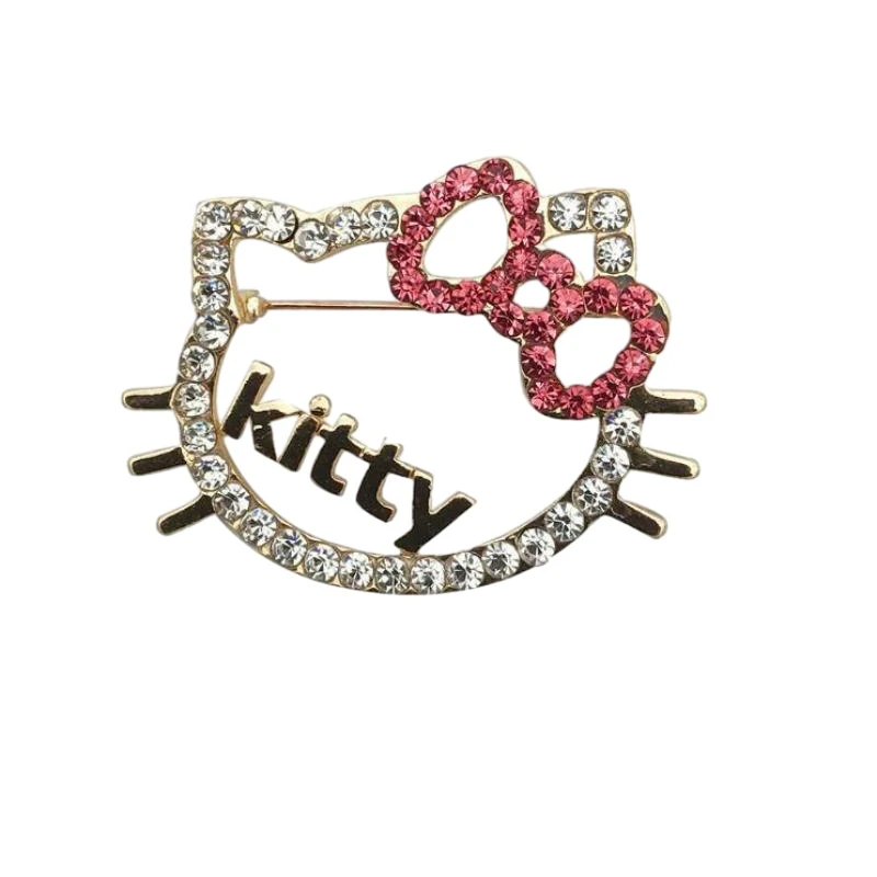 

Hellokitty брошь Милая Аниме Фигурка металлические значки Сувенирный рюкзак женская модная мультяшная брошь ювелирное изделие украшение для одежды