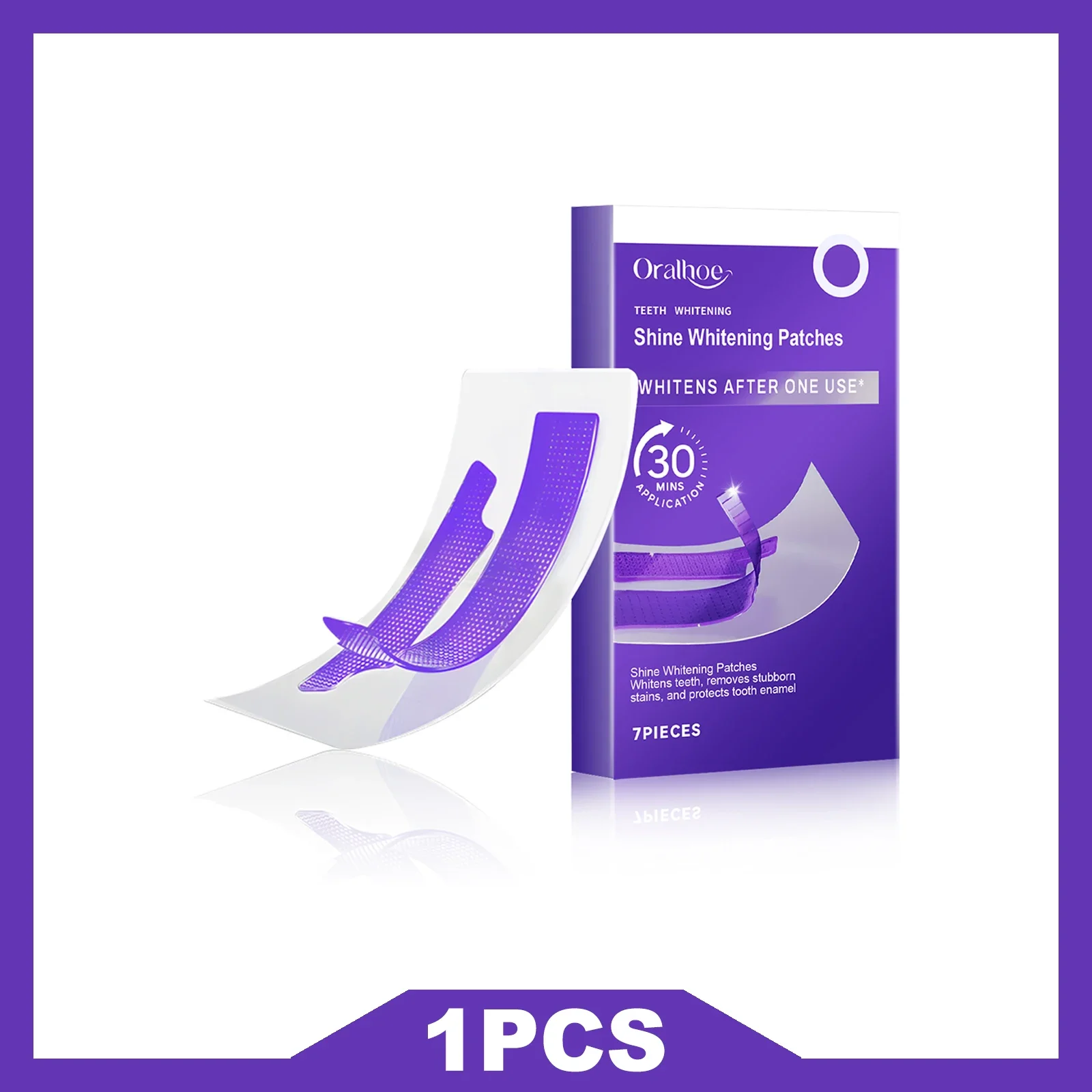 ORALHOE 7 Pieces Dental Cosmetic Patches Gentle Fresh Breath Daily Use for Bright Smile Oral Care Practical Solution - 4