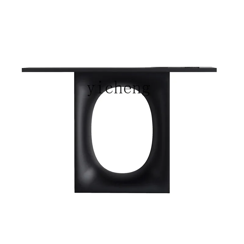 

YY Light Luxury New Chinese Style Side View Aisle Table Wall-Mounted Hollow-out Table
