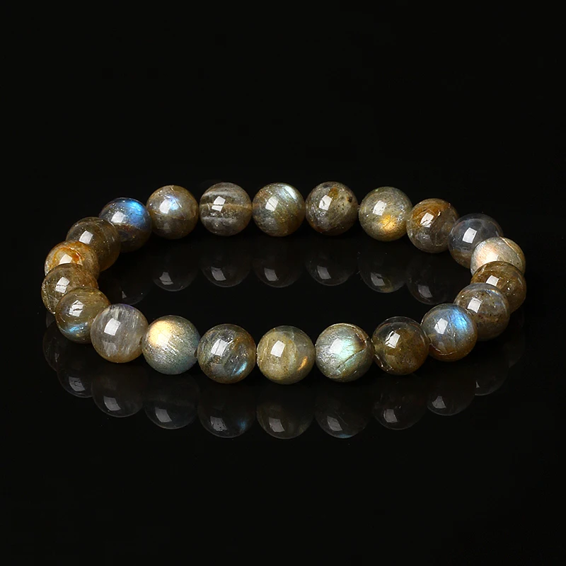

Original India Labradorite Beads Bracelets for Women Reiki Natural Stone Blue MoonStone Charm Bangle femme bijoux Couple Jewelry