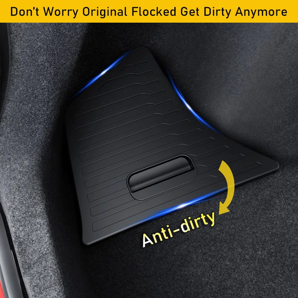 For Tesla Model 3 2025 2026 Trunk Storage Bins Model 3 Highland Organizer Waterproof Rear Trunk Side Storage Box Mat Accessories