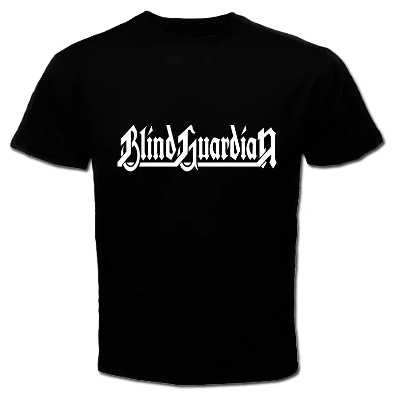 

Blind Guardian Black T Shirt Summer Short Sleeve Shirts Tops S~3Xl Big Size Cotton Tees Free Print T Shirt Men