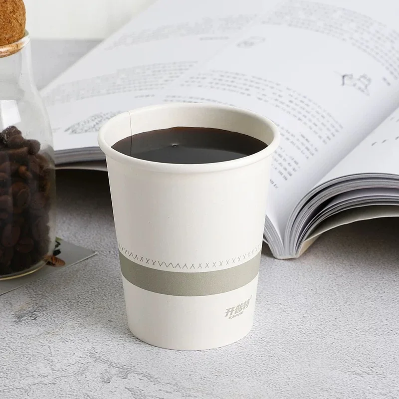 100pcs 250ml 9oz paper cups Personalized Custom Company cups printing Event Party Cups Disposable Cup Custom Custom disposable paper cups