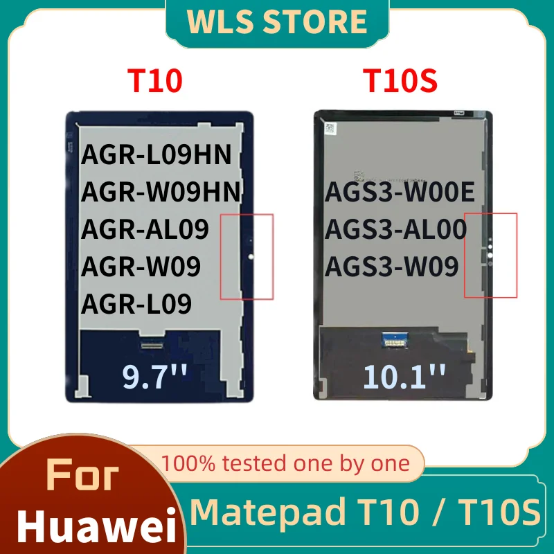 Display Lcd Per Huawei Mediapad Matepad T10 T10S T 10 Agr-L09 Agr-W09 Agr-Al09 Ags3-L09 Ags3-W09 Touch Screen Digitizer Assembly