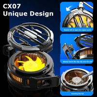 MEMO NEW Magnetic/ Back-clip 2 IN 1 Mobile Phone Semiconductor Cooling Fan Radiator CX07 for IPhone IOS Android PUBG Game Cooler 6