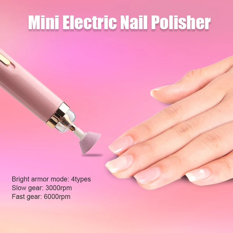 5 in 1 Electric Nail Polish Drill Machine With Light Portable Mini Electric Manicure Art Pen Tools For Gel Remover 4