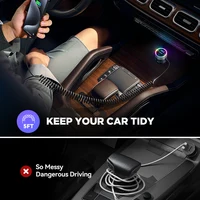 JOYROOM 60W Bluetooth 5.4 FM Transmitter PD QC 3.0 Super Fast Car Charger Dual Mics HiFi Deep Sound USB C Car Charging Adapter - Image 2
