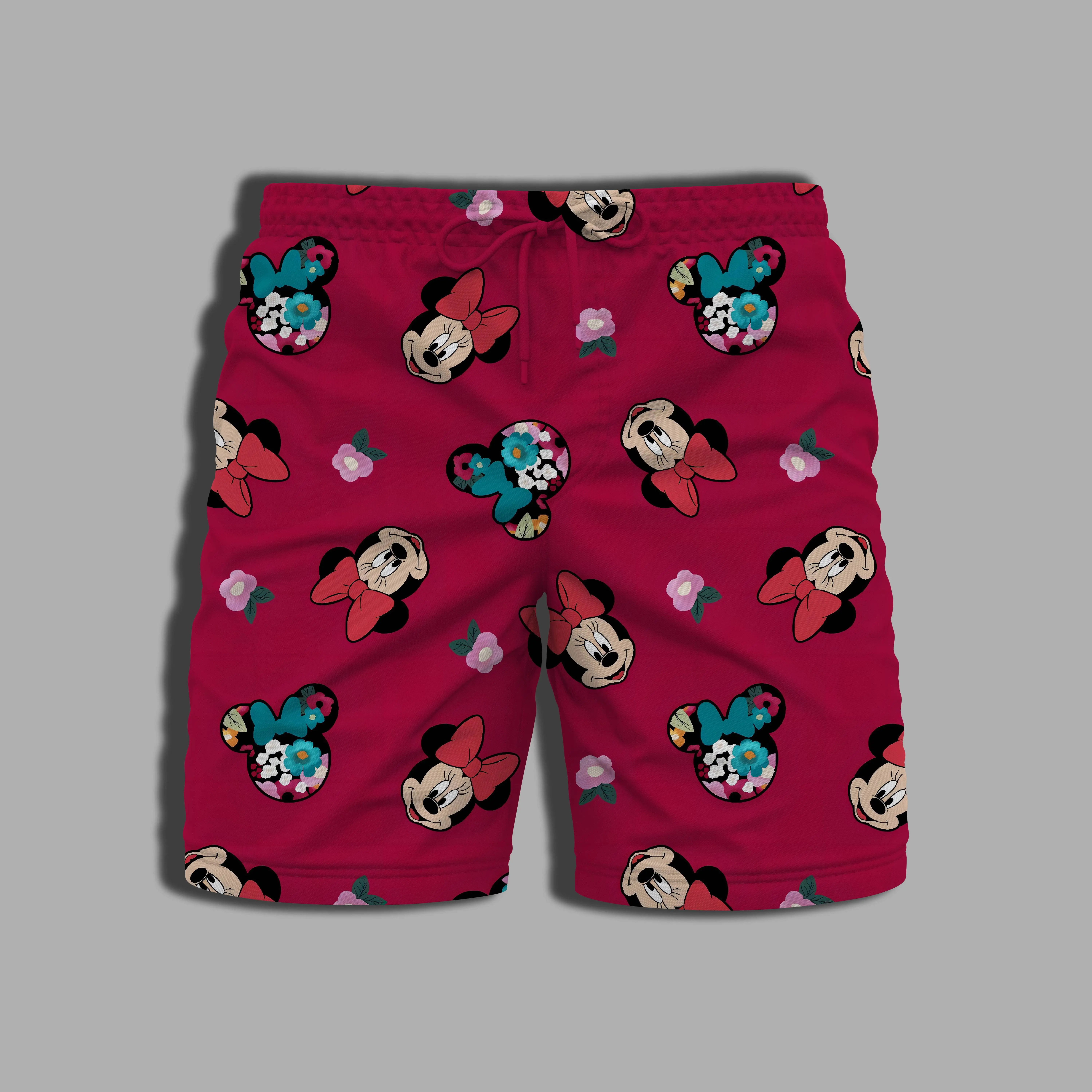 Men's Clothing Beach Printing Mickey Summer Disney Whole Swimsuit Male Shorts for Women Bathing Suit Man Gym Minnie Mouse Pants 3