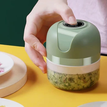 1 electric meat grinder, garlic puree machine, mini 250ML ginger chili chopper, onion grinder, kitchen food mixer 1
