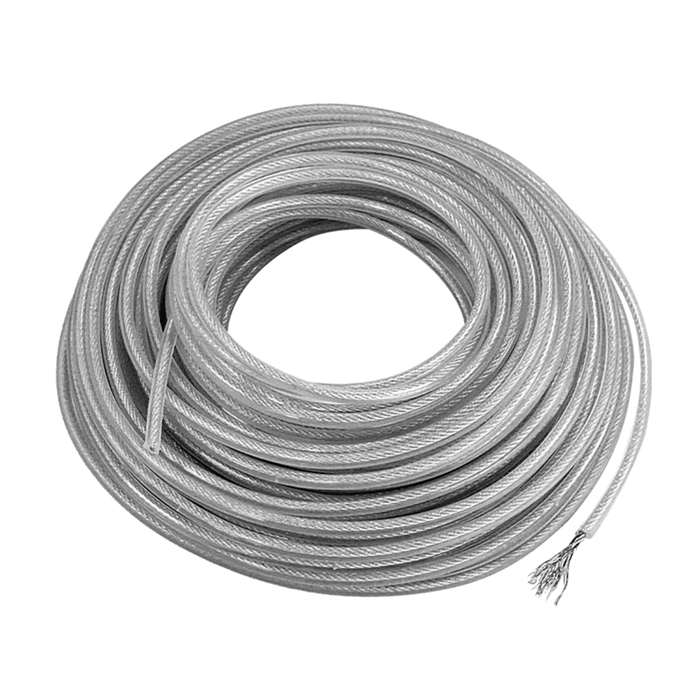 3mm*15m Steel Wire Nylon Grass Trimmer Line Round Brushcutter Trimmer Rope Lawn Mower Replacement Garden Back Yard Tools 2
