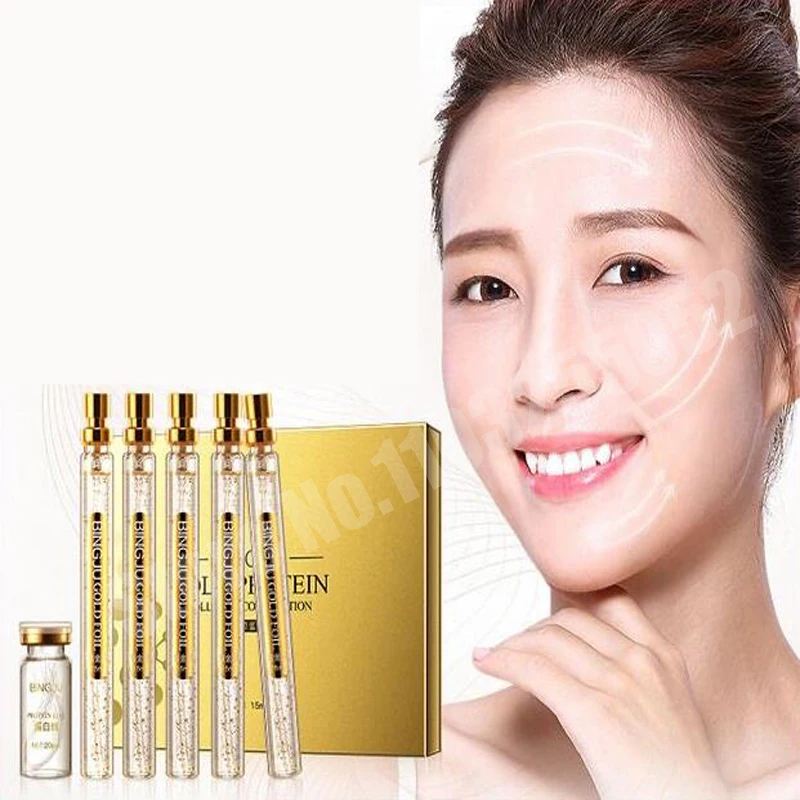 

Увлажняющая антивозрастная Сыворотка для лица, с золотым протеином