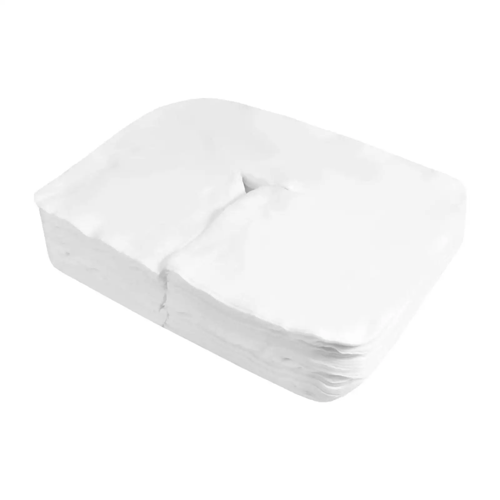 200 Pieces Massage Headrest Covers Soft Nonwoven Non Sticking Flat Face Rest Cover for Massage Table Chair SPA Bed 6