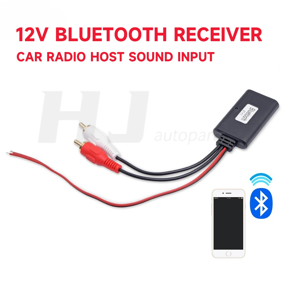 1 Pz Car Audio 12V Ricevitore Bluetooth Rca Lossless Input Wireless Radio Navigation Sub Woofer Amp Ingresso Audio Adattatore Bt