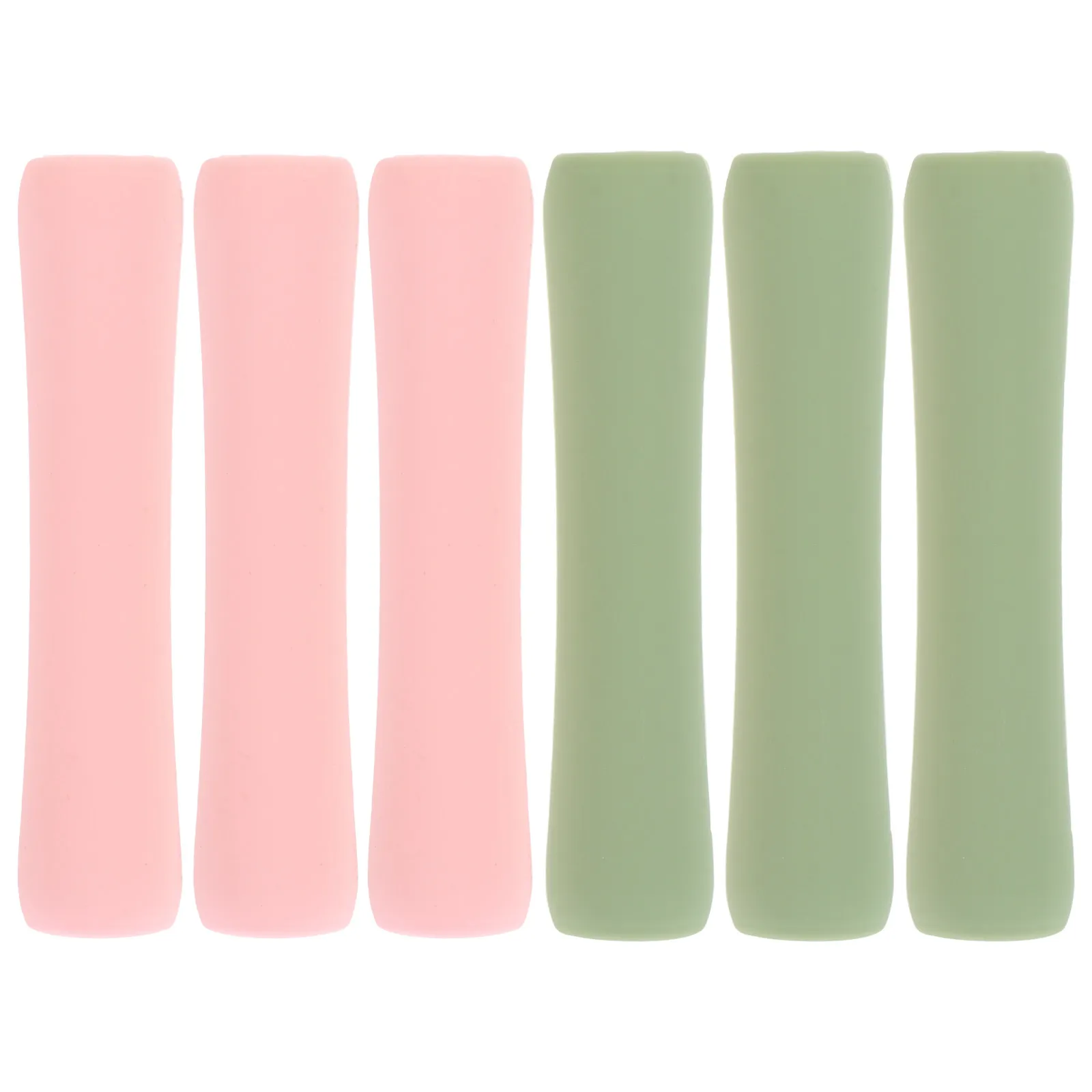 6Pcs 실리콘 스타일러스 펜 슬리브 보호 커버 간단한 컬러 연필 보호 슬리브 터치 스크린 용 장식 펜 커버