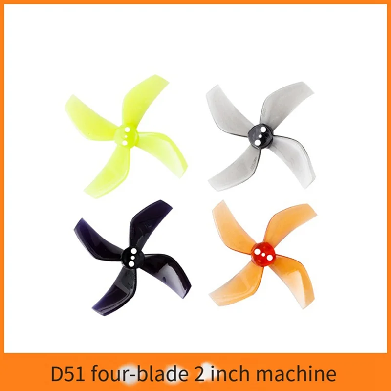 A97I-8PCS D51 2020 4 블레이드 프로펠러 2X2x4 2인치 1.5Mm PC 프로펠러 RC FPV 레이싱 프리스타일 Oddityrc Tinywhoop Drone E