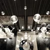 Modern Crystal Ball Chandelier G4 Led Chandeliers Staircase Living Room Decoration Kitchen Bedroom Pendant Lamp Hanging Lights 4