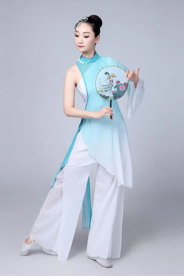 Traditional Chinese Folk Dance Costume for Woman and Kids Yangko Girl Children Dress