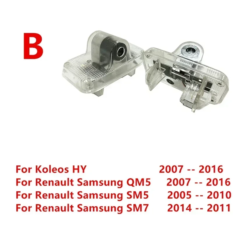 LED 자동차 문짝 엠블럼 웰컴 라이트 프로젝터 장식 램프 액세서리, 르노 삼성 QM5 SM6 SM7 QM6 SM5 L43, 2 개