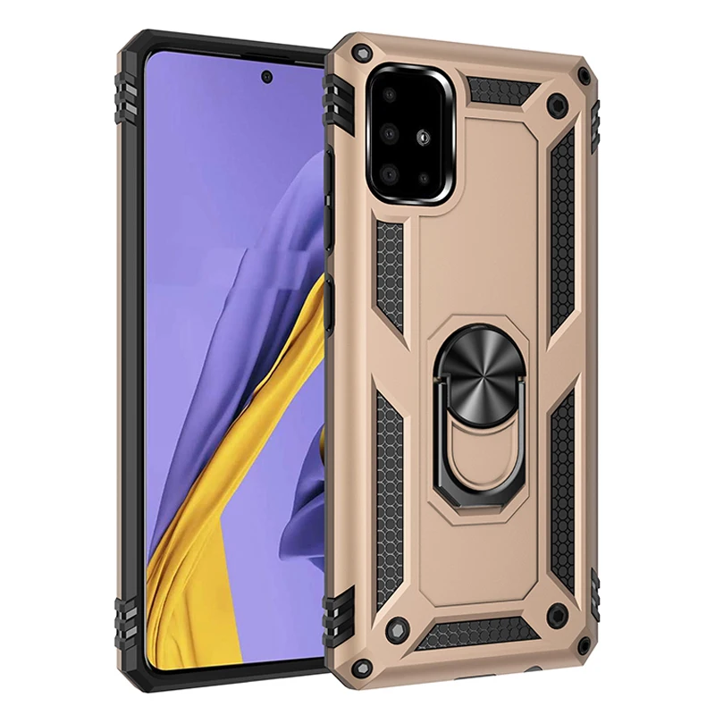 Shockproof Bumpers Armor Case For Samsung Galaxy S24 S23 S22 Ultra S21 S20 FE 5G S8 S9 S10 Plus Note 20 10 Metal Ring Cover
