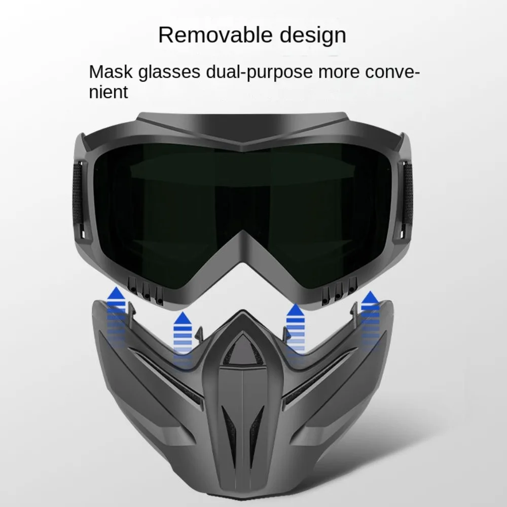 Dust Resistant Auto Darkening Welding Glasses Detachable Impact Resistant Welder Mask Adjustable Band Work Protective Gear