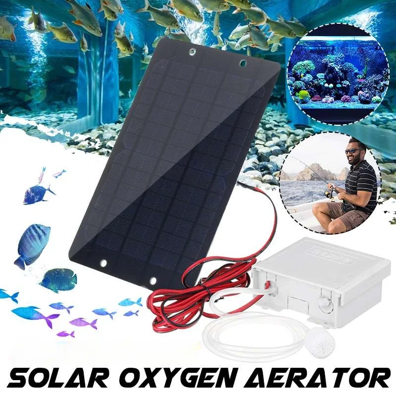 

Кислородный генератор на солнечной батарее, 300 Вт, 6 в, аквариумный воздушный насос, кислородный насос, USB-зарядка, аэратор для пруда, водяной насос, уличные инструменты для рыбалки