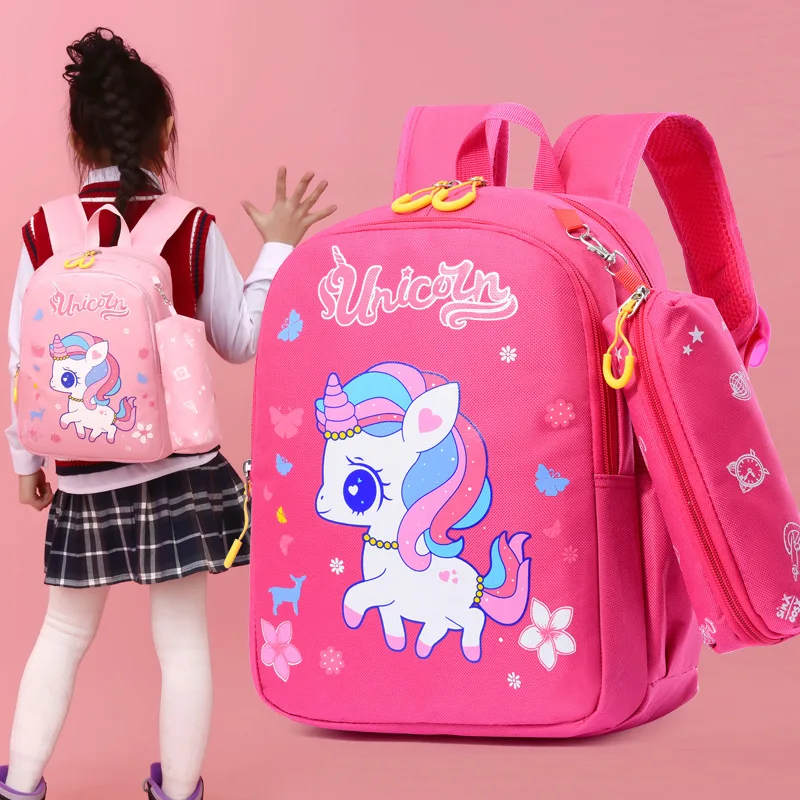 Boys Girls Cute Cartoon Toddler Rucksack Kindergarten Schoolbag Anti-lost Backpacks School Bags - 2