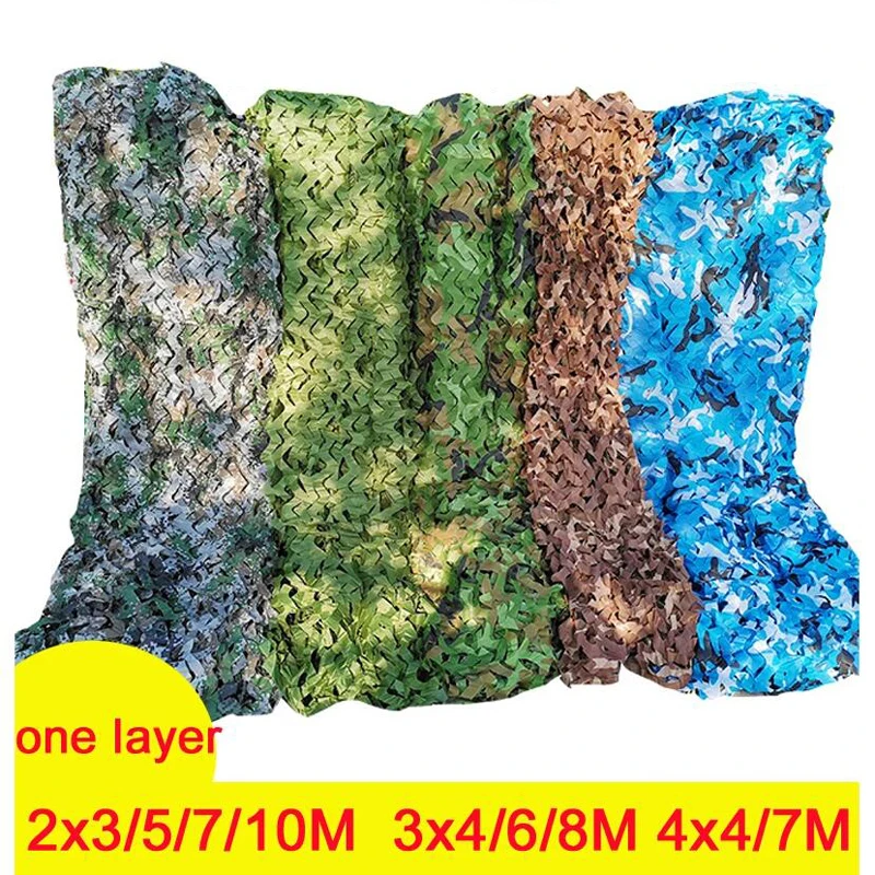 Camouflage Net Camouflaged hunting net Party Decoration Sun Shade mesh Garden tents Car Awning Camping sun shelter