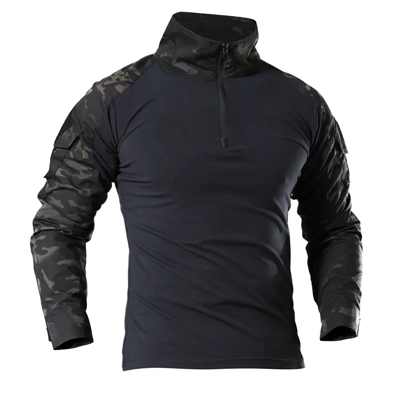 

Men's Army ShirtsTactical T shirt SWAT Soldiers Military Combat Long Sleeve T-Shirt Camouflage Shirts Paintball Plus Size 4XL